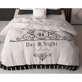 Sleeptime - Dekbedovertrek Day And Night - Zwart - 140x200x220 + 1 Kussensloop 60x70