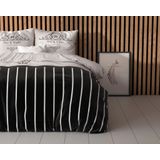 Sleeptime - Dekbedovertrek Day And Night - Zwart - 140x200x220 + 1 Kussensloop 60x70