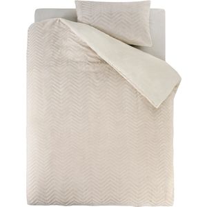 Dekbedovertrek - Wit - Katoen - 1 Persoons