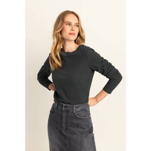 Expresso - Top - Zwart - Fijn Gebreid