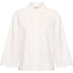 Claudia Sträter - Blouse - Wit - 100% Katoen - Lange Mouwen