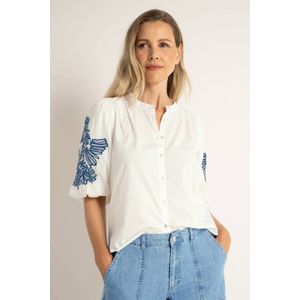 Claudia Sträter - Blouse - Wit - Katoen - Losse Pasvorm