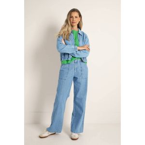 Claudia Sträter - High Waist Wide Leg Jeans - Medium Blue Denim