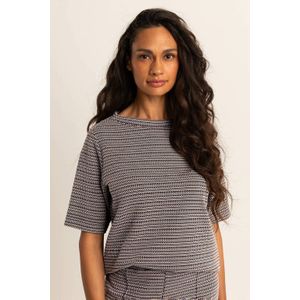 Expresso - Top - Fijn Gebreid - Driekwart Mouwen