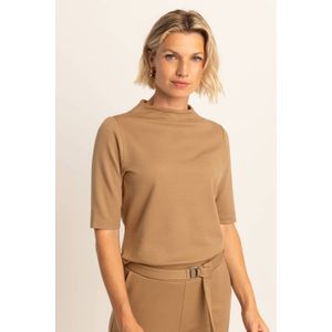 Expresso - Top - Viscose - Straight Fit - Half Lange Mouwen