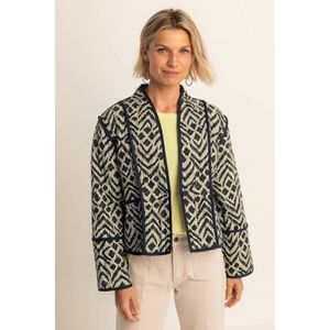 Expresso - Jasje - Zwart - Dames - Met Openvallende Hals