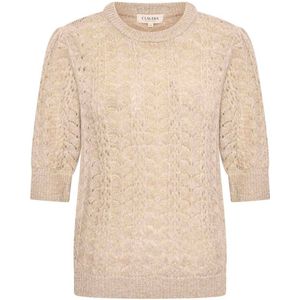 Claudia Sträter - Gebreide Trui - Beige - Met Wol