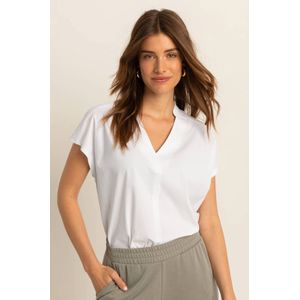 Expresso - Travelstof Top - Wit - Gebreid