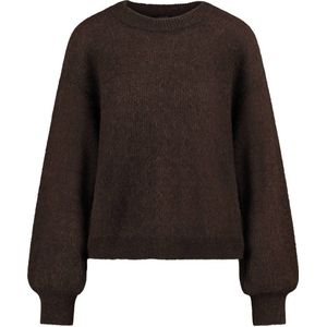 Claudia Sträter - Gebreide Trui - Donkerbruin - Wol en Alpaca