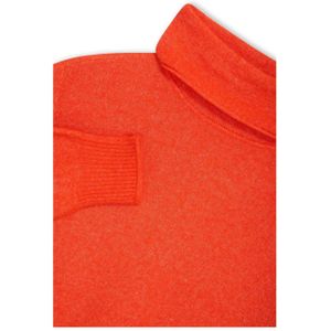 Claudia Sträter - Gebreide Trui - Donker Oranje - Met Wol