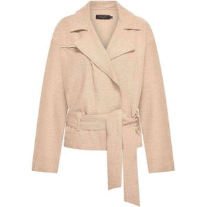 Claudia Sträter - Jasje - Beige - Leren Jassen