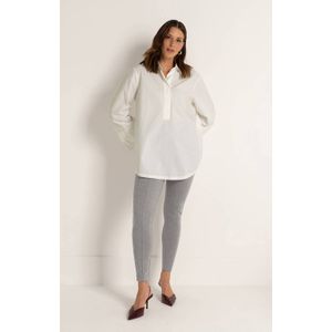 Claudia Sträter - Skinny High Waist Legging - Grijs - Fijn Gebreid