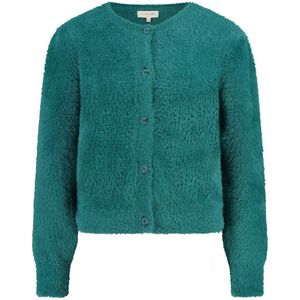 Claudia Sträter - Cardigan - Petrol - Gebreid