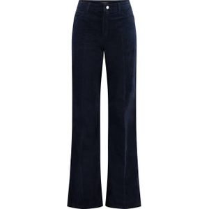 Claudia Sträter - Wide Leg High Waist Broek - Donkerblauw