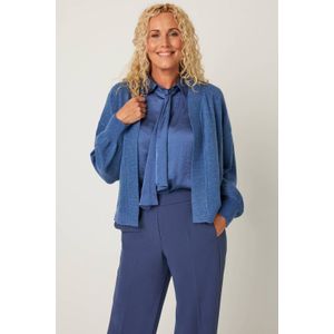 Gardeur - Vest - Blauw - Fijn Gebreid