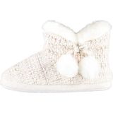 Apollo - Gebreide Sloffen - Beige - Textiel/Elastomeer