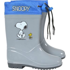 Peanuts Regenlaarzen Snoopy Junior Pvc Grijs/blauw Maat 30-31