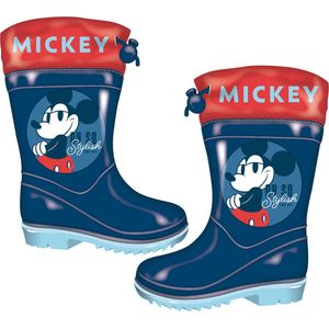 regenlaarzen Mickey Mouse junior PVC donkerblauw maat 30