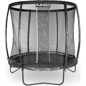 trampoline Deluxe met veiligheidsnet 244 cm zwart