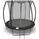 AMIGO trampoline Basic - Met Veiligheidsnet , Ladder en Veilige Rand - Rond 244 cm - Zwart