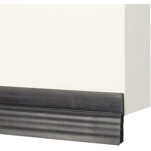 WDMT Zelfklevende tochtstrip voor deuren - 100 x 5 cm - Tochtstrips voor deuren - Aanpasbare Tochtstopper - Houd koude lucht en insecten buiten - Geluidsisolatie tochtband - Zwart