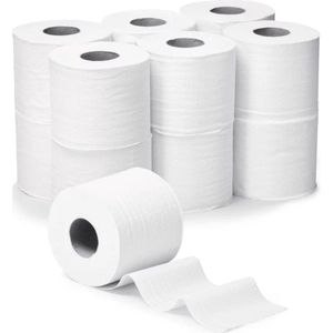 Groot verpakking toiletpapier - 80 rollen - Professioneel WC papier - Grootverpakking toiletpapier - WC papier aanbieding - Bulk toiletpapier kopen - Wit