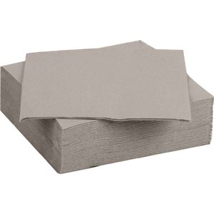 Vierkanten Papieren Servetten - Taupe