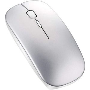 Astilla Products - Draadloze muis 2.4 Ghz - Bluetooth USB ontvanger - voor Laptop, desktop en tablet - Zilver