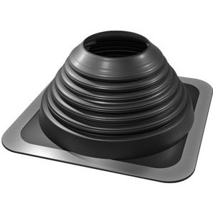 Elastische EPDM dakdoorvoer 0-45° Ø150-280mm zwart (360x360)