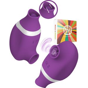 PureVibe® Oral Air-Pulse Lover Likkende Clitoris stimulator luchtdruk vibrator - vibrators voor vrouwen - Paars