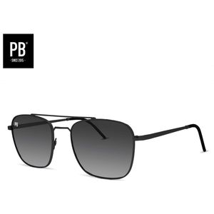 PB Sunglasses - Legend Black. - Zonnebril heren en dames - Gepolariseerd - Mat zwart frame - Stijlvolle extra neusbrug