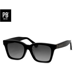 PB Sunglasses - Paris Acetate Black. - Zonnebril heren en dames - Gepolariseerd - Zwart design - Sterk acetaat frame