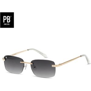 PB Sunglasses - Venice Grey. - Zonnebril heren en dames - Grijze lens - Randloze zonnebril - Stainless steel