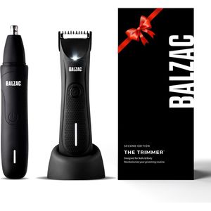 BALZAC® Essential Kit - Neustrimmer & Bodygroomer Mannen - Waterdicht - Body Trimmer Heren - Manscaped - Schaamhaar Trimmer Mannen