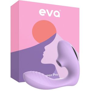 Eva® Queen Pro - Vibrator voor Vrouwen - Luchtdruk Sex Toy - G-Spot Stimulator & Clitoris Satisfyer - Seksspeeltjes voor Koppels - Dildo Vibrator - Realistisch - Erotische Audio - Sex Toys voor Vrouwen - Cadeau voor vrouw - Lavender Purple