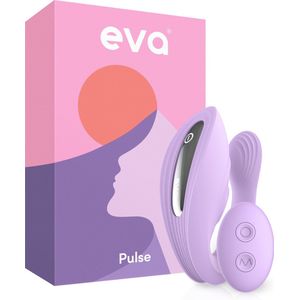 Eva® Pulse - Vibrators met Afstandsbediening - G Spot en Clitoris Stimulator - Seks Toys voor Vrouwen - Erotiek - sex toys voor koppels - Dildo - Realistisch - Cadeau voor Vrouw - Lavender Purple