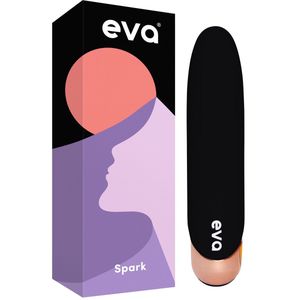 Eva® Spark - Krachtige Mini Bullet Vibrator - Clitoris Stimulator - Vibrators voor vrouwen & koppels - Fluisterstil & Discreet Bezorgde - Sex toys voor vrouwen - Erotiek - Seksspeeltjes - Obsidian Black