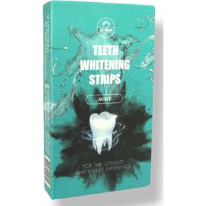 AT-Shop - Tanden bleken- Teeth Whitening Strips - Tanden Bleekstrips - Tandenbleekset - Tanden Bleken met 0% Peroxide - Witte Tanden - 14 Strips - Tandenblekers - Tandenbleek strips - whitening strips - Mint