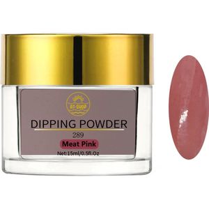 AT-Shop - Dipping Powder - 289 Meat Pink - Te Gebruiken met elk merk Dip Powder - Dip poeder - Dip nagel - Nailart - Nail- Pink Gellac starter set