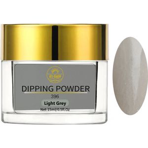 AT-Shop - Dipping Powder - 396 Light Grey - Te Gebruiken met elk merk Dip Powder - Dip poeder - Dip nagel - Nailart - Nail- Pink Gellac starter set