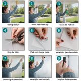 Homewell Isolerende HR+ Raamfolie 90x200cm - Statisch Zonwerende folie met Spiegeleffect - Zilver (incl. Rakel)