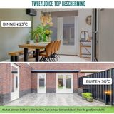 Homewell Isolerende HR+ Raamfolie 60x200cm - Statisch Zonwerende folie met Spiegeleffect - Zilver (incl. Rakel)