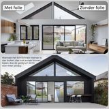 Homewell Isolerende HR+ Raamfolie 60x200cm - Statisch Zonwerende folie met Spiegeleffect - Zilver (incl. Rakel)