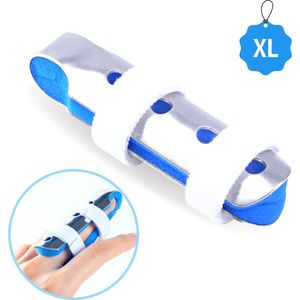 KANGKA Vingerbrace - Verstelbaar Vingerspalk maat XL (9 cm) - Finger spalk - Ondersteuning voor de vingers - Triggervinger - Brace voor gebroken vingers