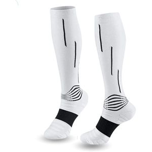 KANGKA Compressiesokken maat S/M (36-40) - Sportsokken - Hardloopsokken - Steunkousen - Wit