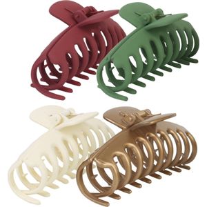 Haarklemmen - Haarclips - 4 Stuks - Haarklem - Haarklemmen Dames - Kerst