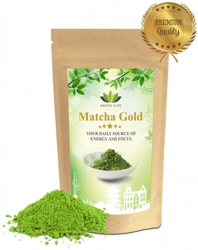 Organic Matcha Gold - 50 Gram - Gecertificeerd - Afkomstig uit Japan