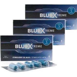 BlueXtreme | De Bekende Sterke Erectiepil Voor Mannen - 15 capsules - Zelfde sterkte als Viagra, op 100% natuurlijke basis