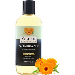 Calendula Olie 100ml | 100% Puur | Calendula Olie in Amandelolie | Hydraterend | Kalmerend | Verjongend | Huidolie