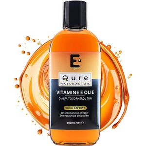 Vitamine E Olie 100ml | 100% Pure Vitamine E Serum | Natuurlijke Huidverzorging | Huidolie | Haarolie | Rijk aan Antioxidanten